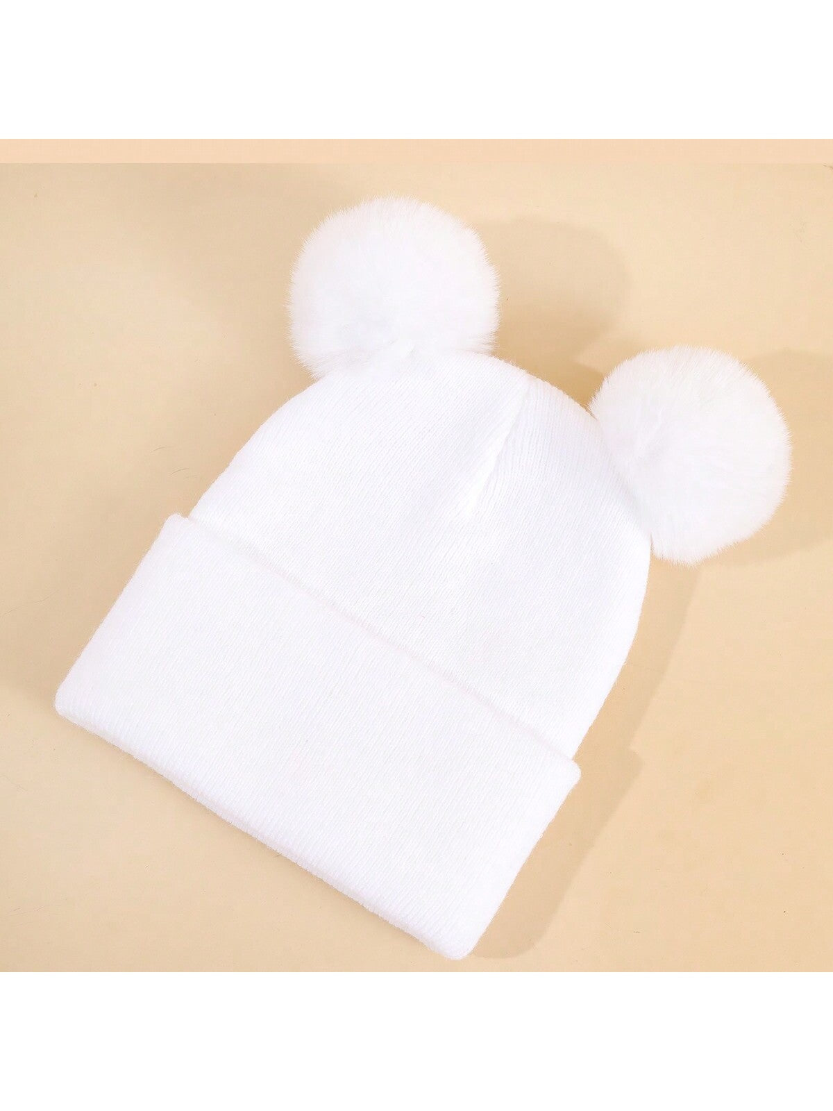 2-pack children's hats for autumn and winter plus velvet and warm woolen hats, cute and super cute baby children's knitted hats - suitable for boys and girls to keep warm in autumn and winter twins