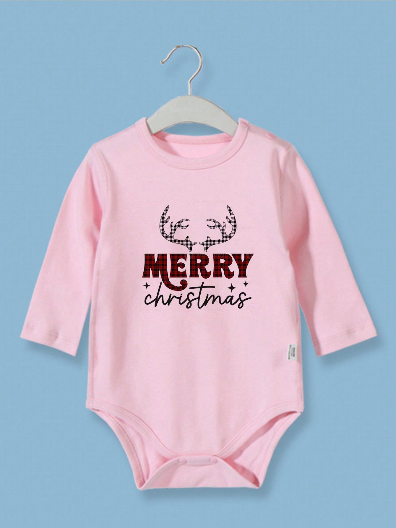 Baby Girl Christmas Slogan Graphic Tee Bodysuit