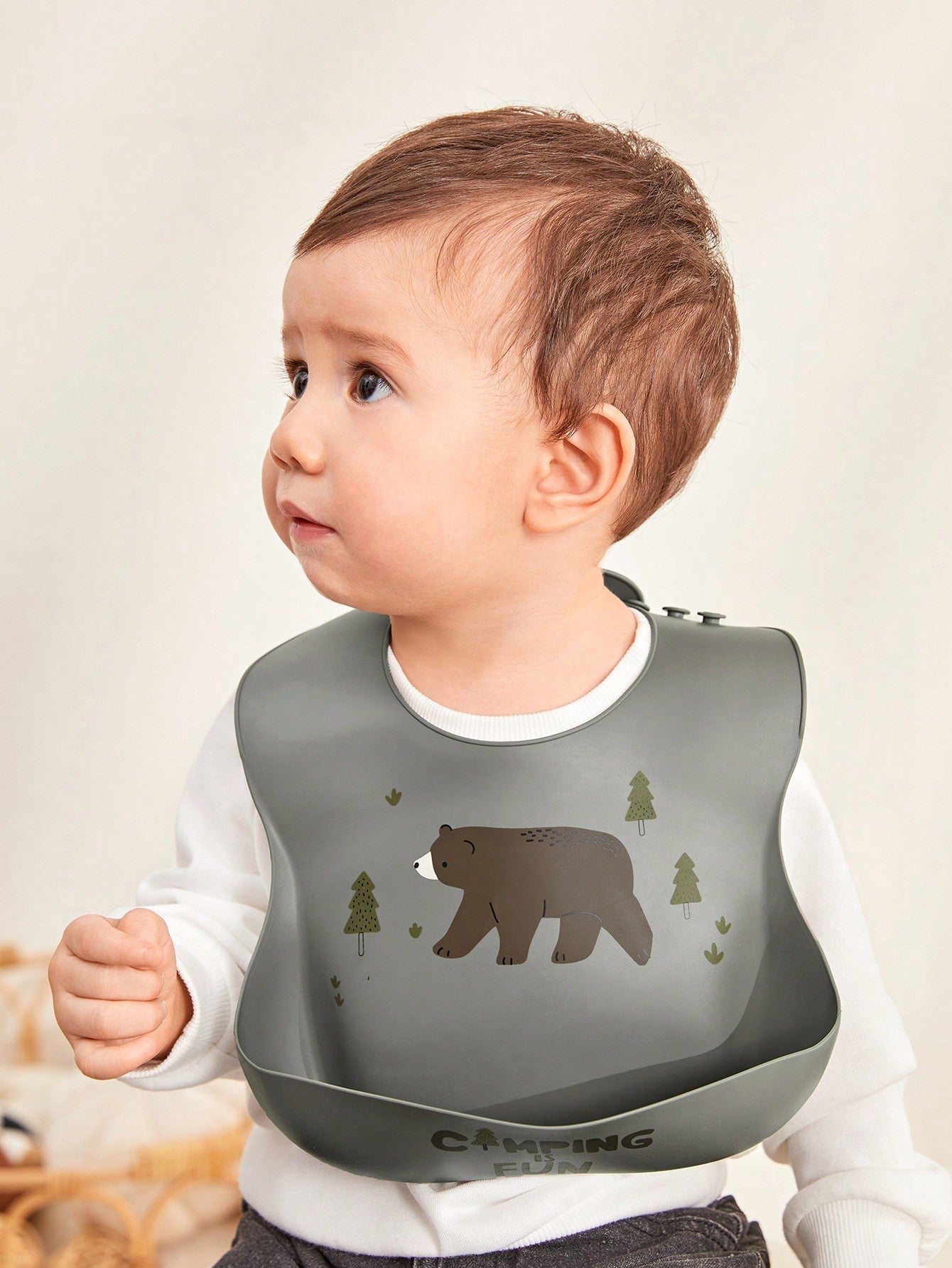 Cozy Cub 2 pcs Baby Feeding Silicone Bibs For Solid Foods