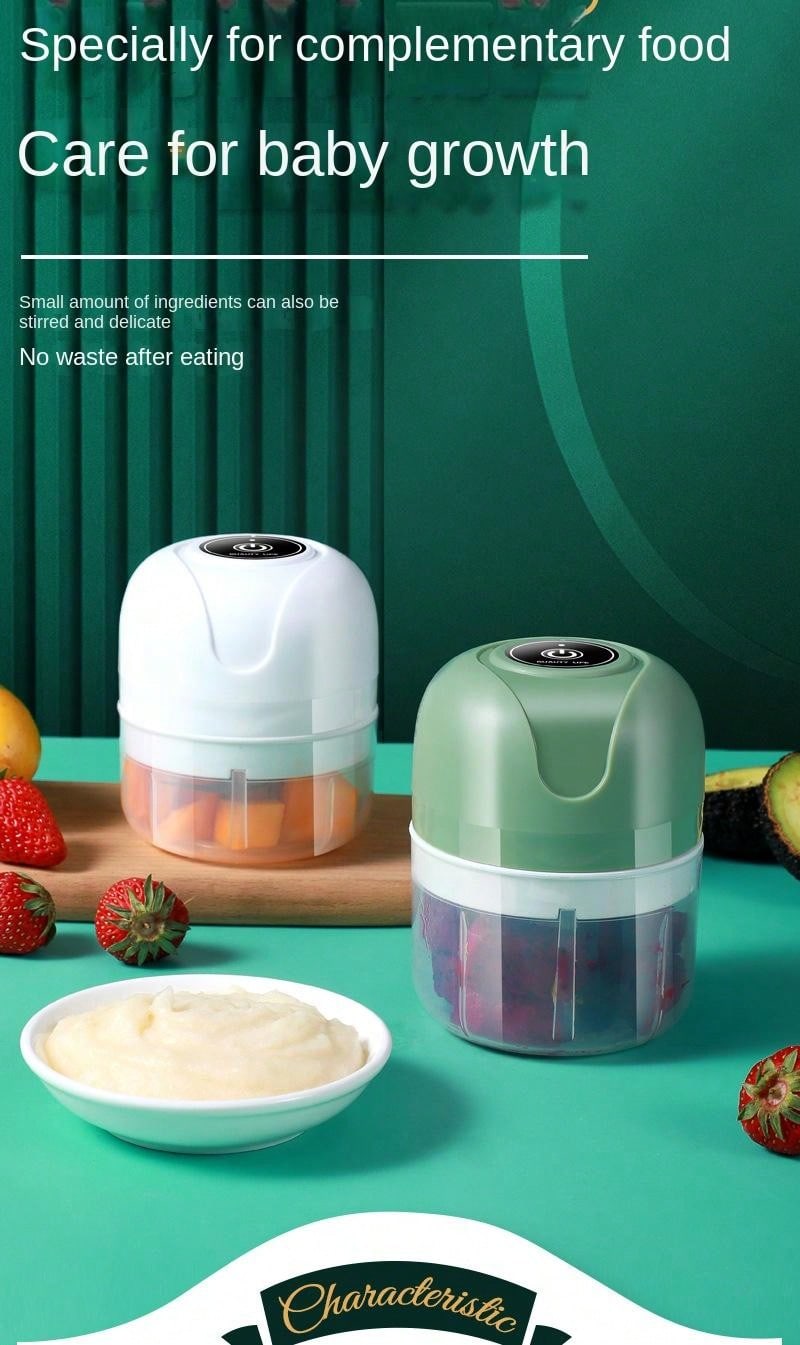 Baby Food Maker (blender, Meat Grinder, Garlic press) 100ml/200ml