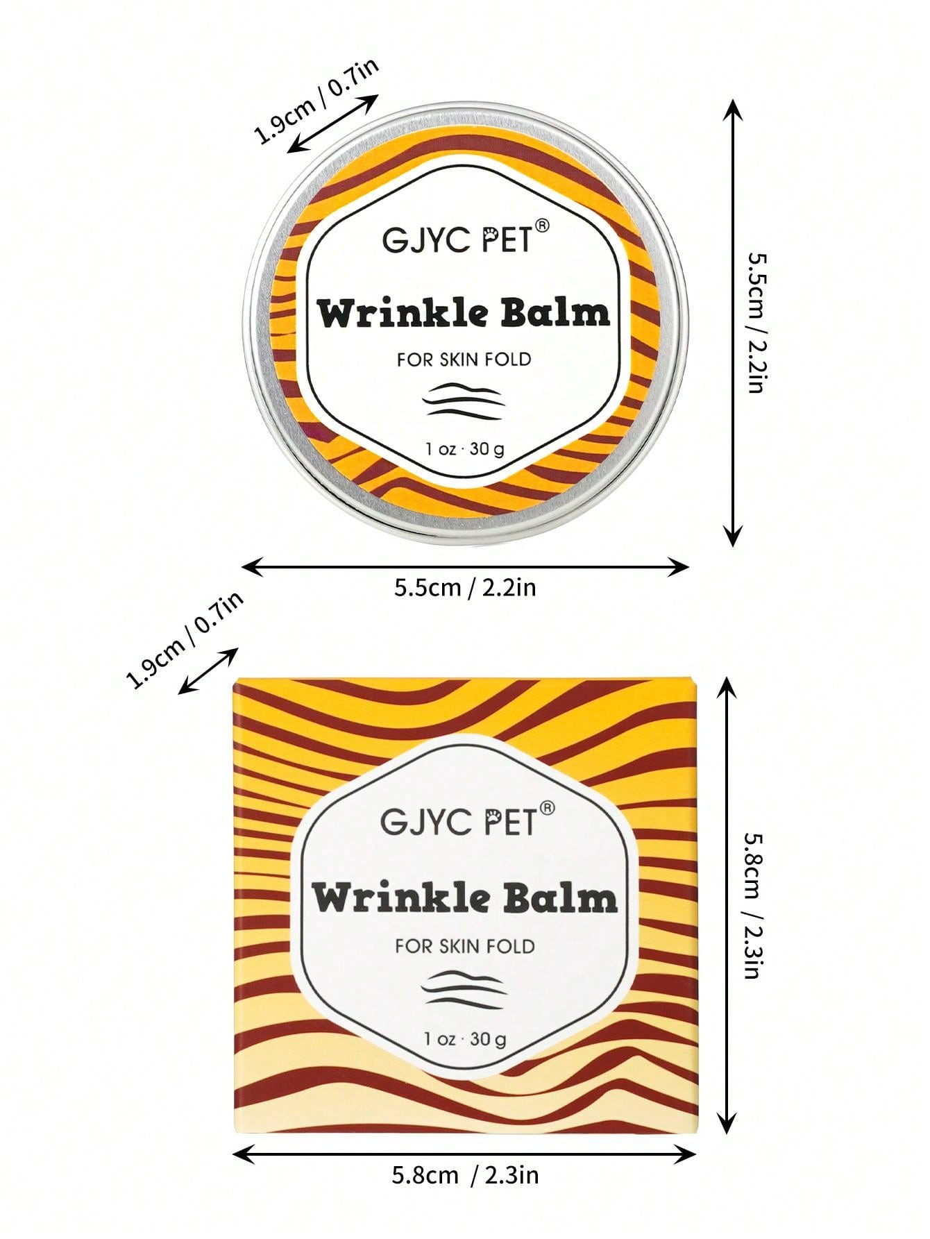 Premium Wrinkle Balm for Bulldogs, French Bulldogs, Pugs, and English Bulldogs - 1 Oz - Cleans Wrinkles, Removes Tear Stains, Addresses Tail Pockets, and Nourishes Paws