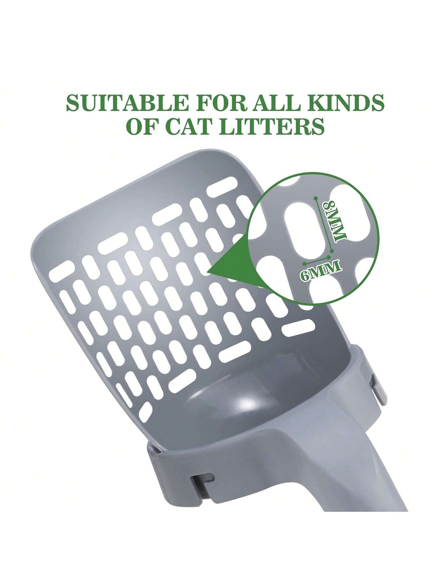 1pc Removable Cat Litter Scoop, Removable Large-capacity Pet Toilet, 1pc Free Garbage Bag