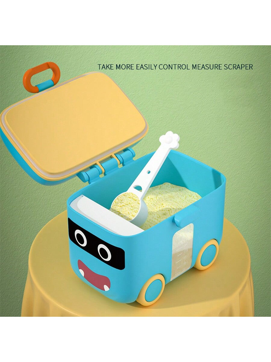 Baby Milk Powder Container Portable 4-Layer Rotating Formula Dispenser With Sealed Lid For Outdoors Or Home, Snack Box