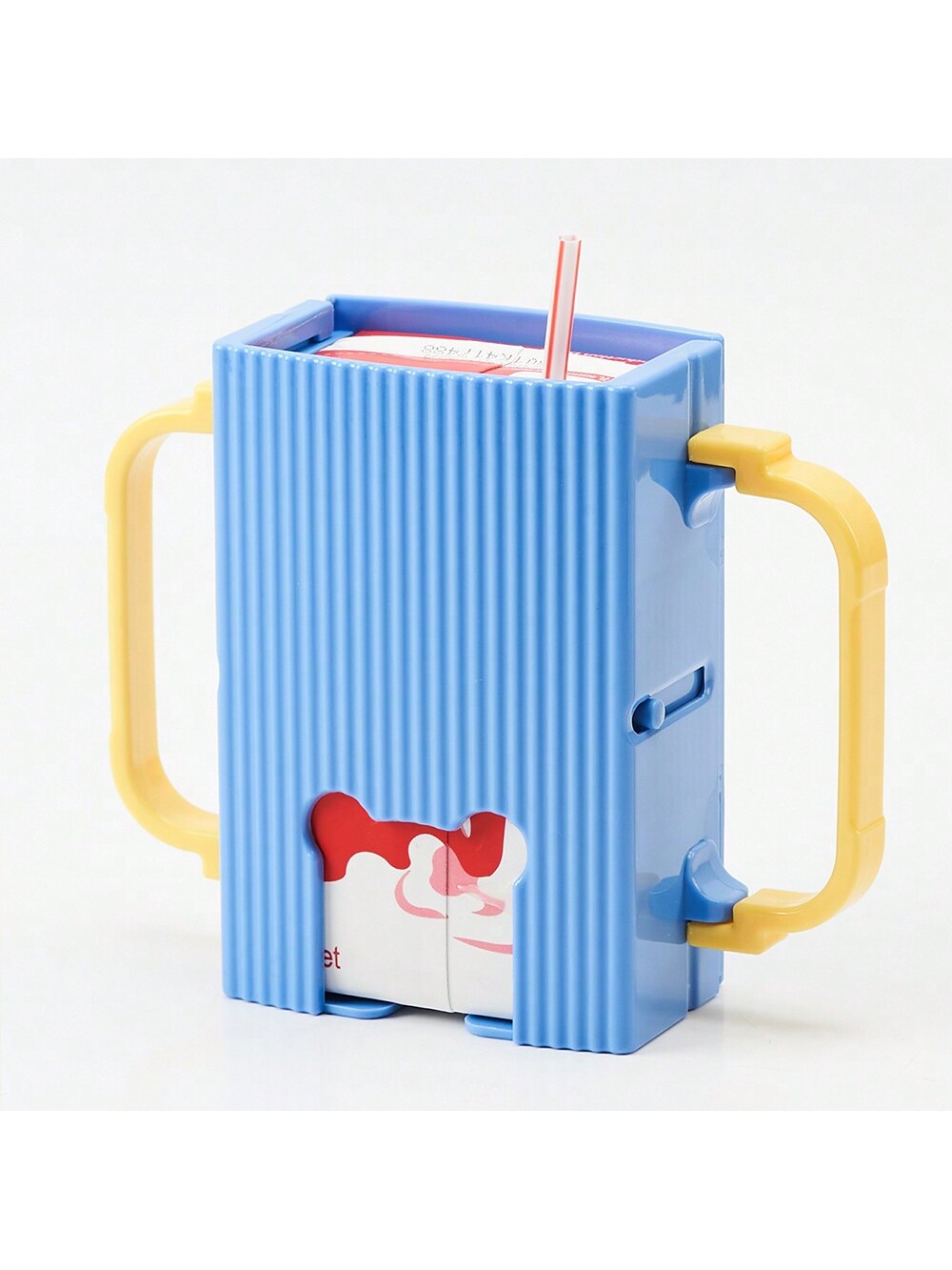 1pc Children's Anti-Squeeze Drink Box/Feeding Tool/Baby Milk And Juice Drinking Anti-Squeeze And Anti-Spray Cup Holder-Adjustable And Retractable For Four Seasons Use