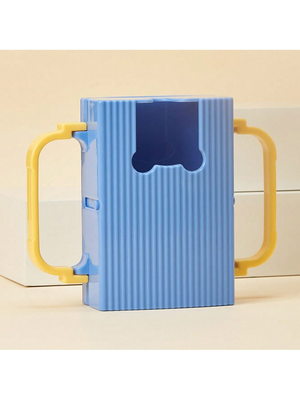 1pc Children's Anti-Squeeze Drink Box/Feeding Tool/Baby Milk And Juice Drinking Anti-Squeeze And Anti-Spray Cup Holder-Adjustable And Retractable For Four Seasons Use