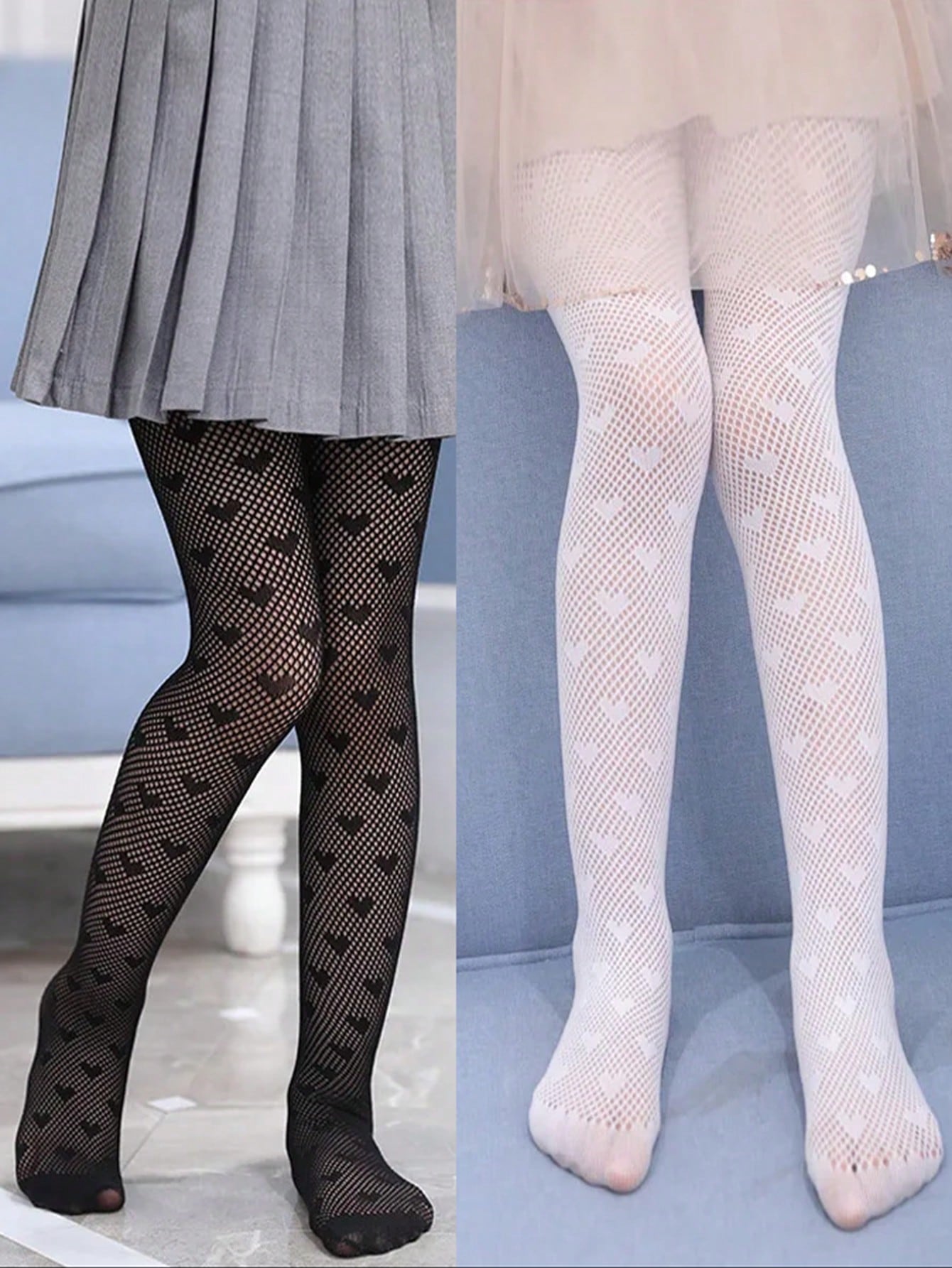 2pairs Toddler Girls Hollow Out Tights