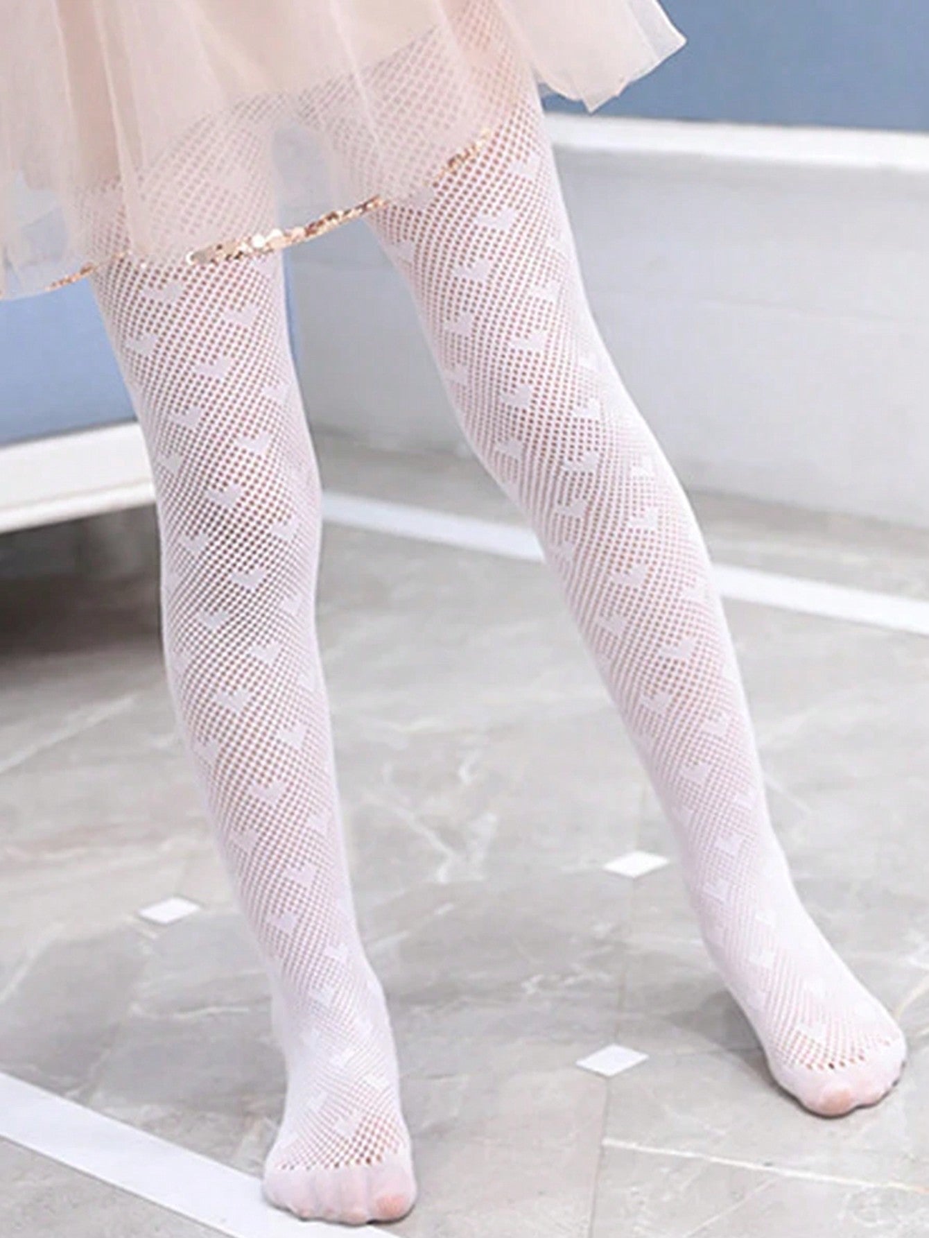 2pairs Toddler Girls Hollow Out Tights
