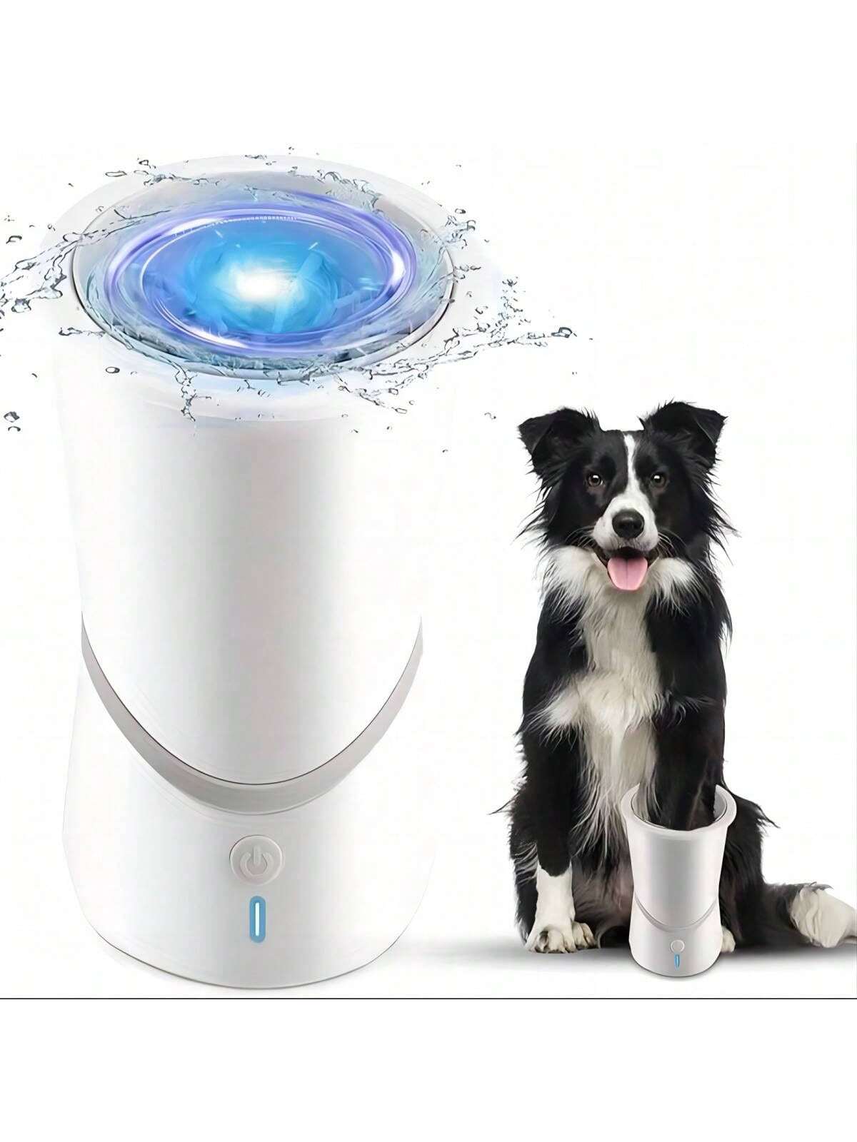 Intelligent Automatic Silicone Pet Foot Washer Dog Paw Cat Cleaner No-Rub Cleaning Massage Function Electric Pet Foot Washer Cup