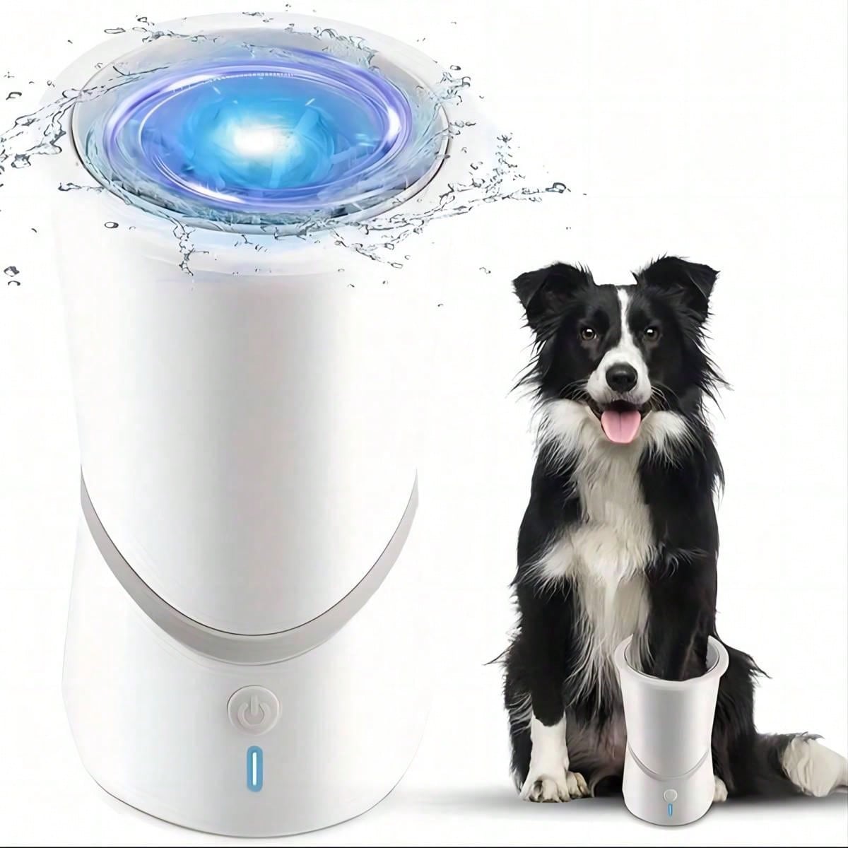 Intelligent Automatic Silicone Pet Foot Washer Dog Paw Cat Cleaner No-Rub Cleaning Massage Function Electric Pet Foot Washer Cup