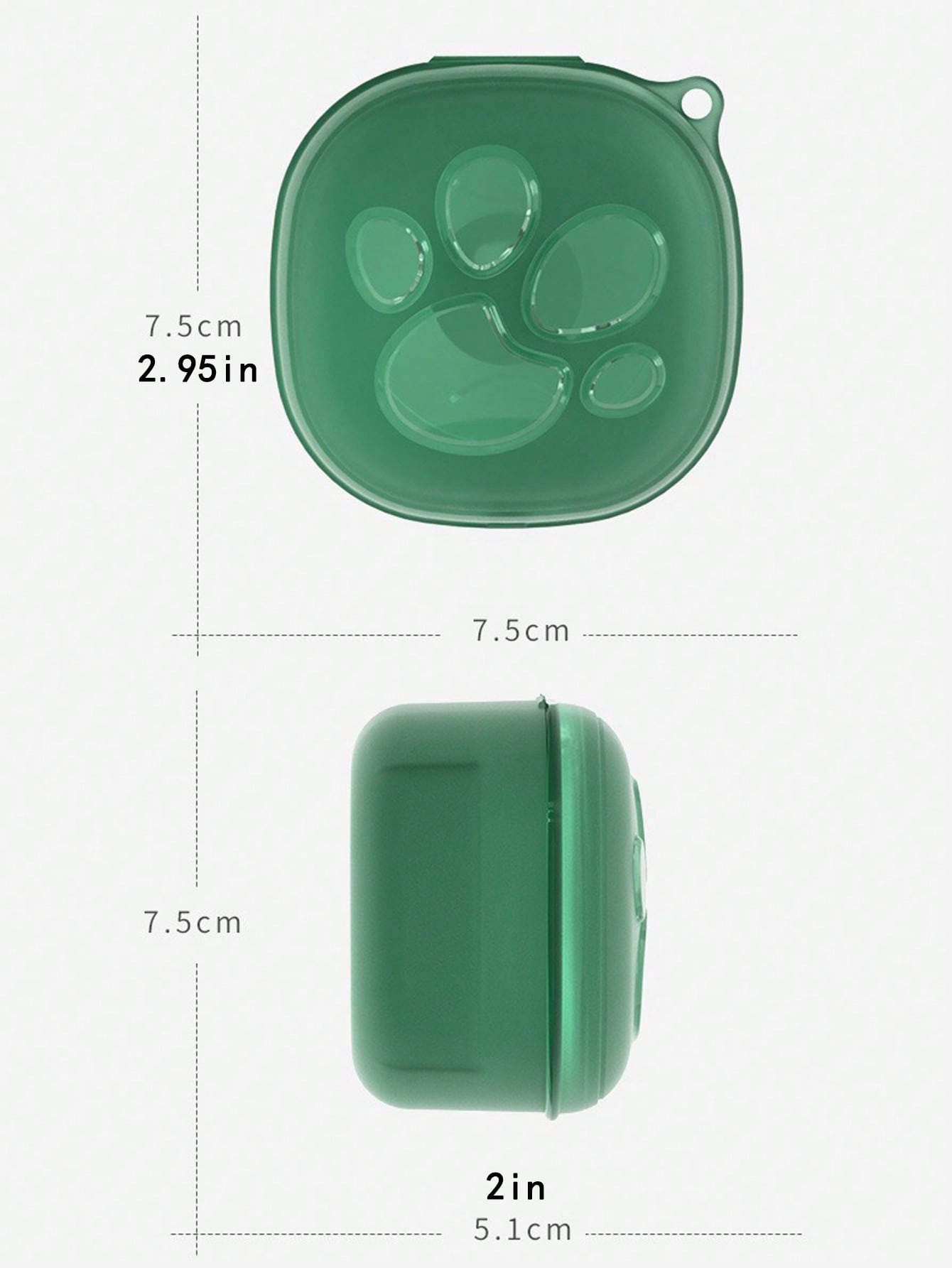 Cartoon Cat Paw Pattern Pacifier Storage Box, Color Random Delivery