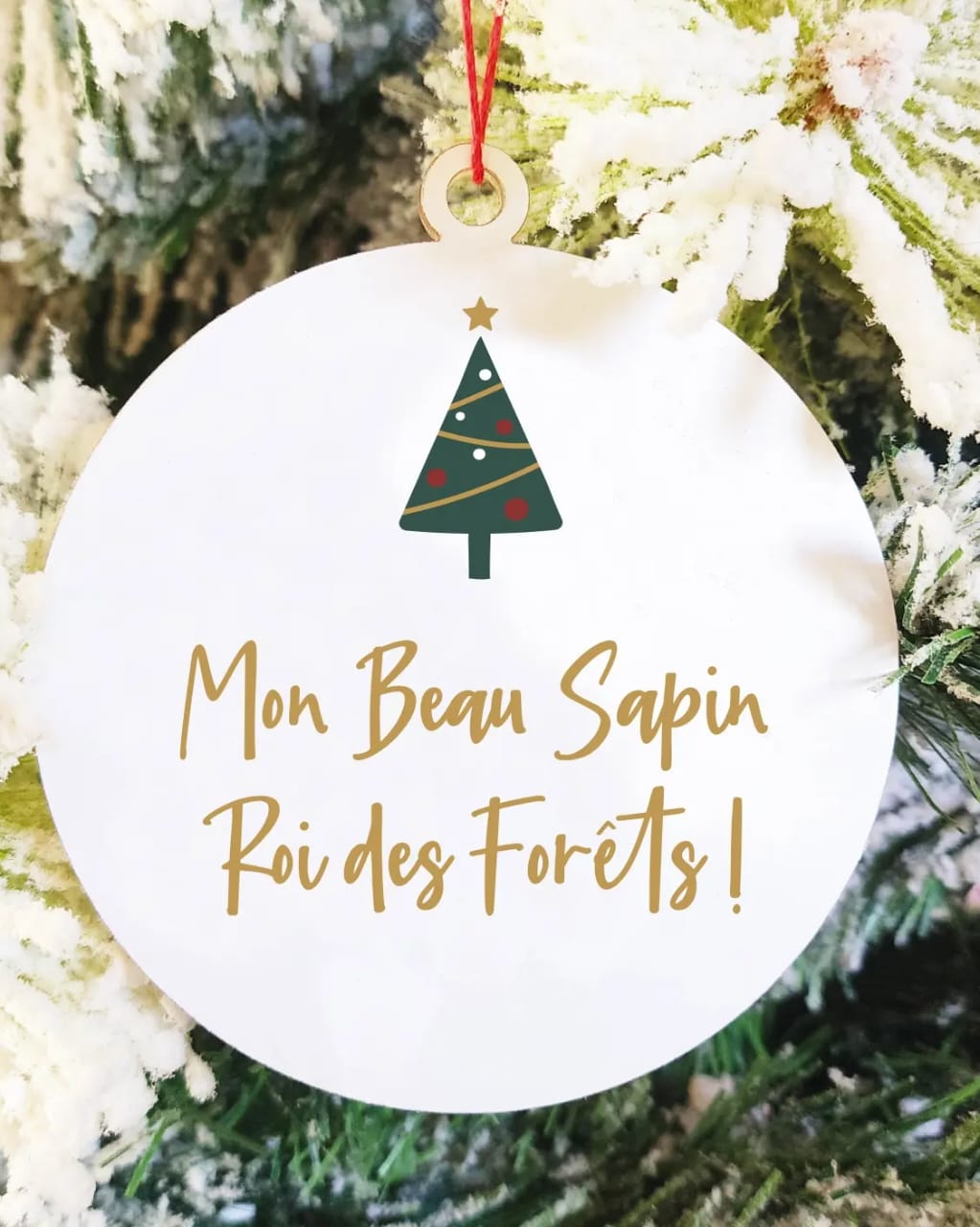 Typographic 2D Ball Mon Beau Sapin