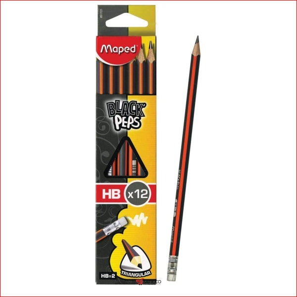 MAPED - Triangular 12 Pencils Box