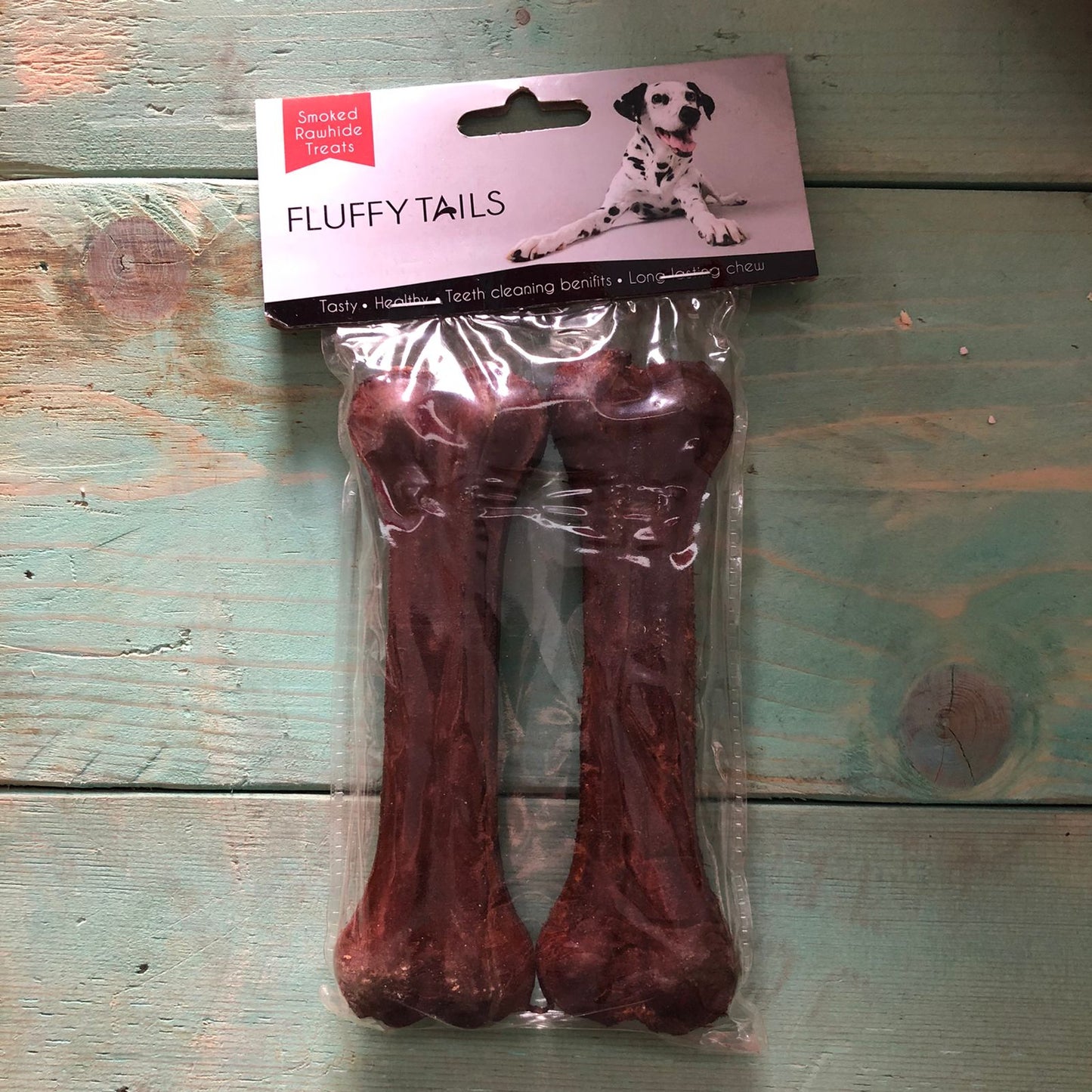 Smoked Rawhide Treats - Pressed Bone - 2 pcs