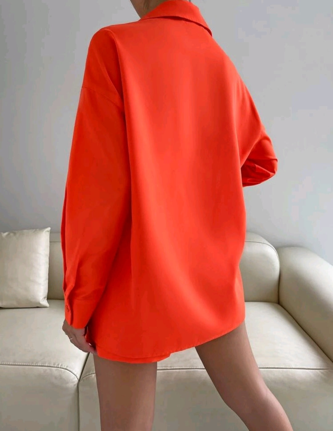 Drop Shoulder Blouse & Shorts