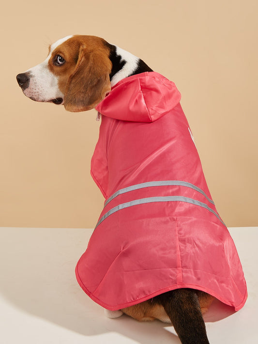 1pc Hooded Pet Raincoat