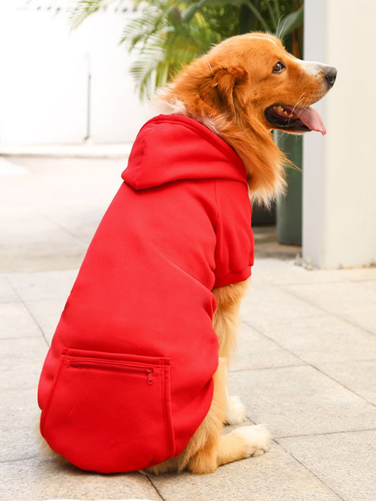 Solid Color Pet Hoodie