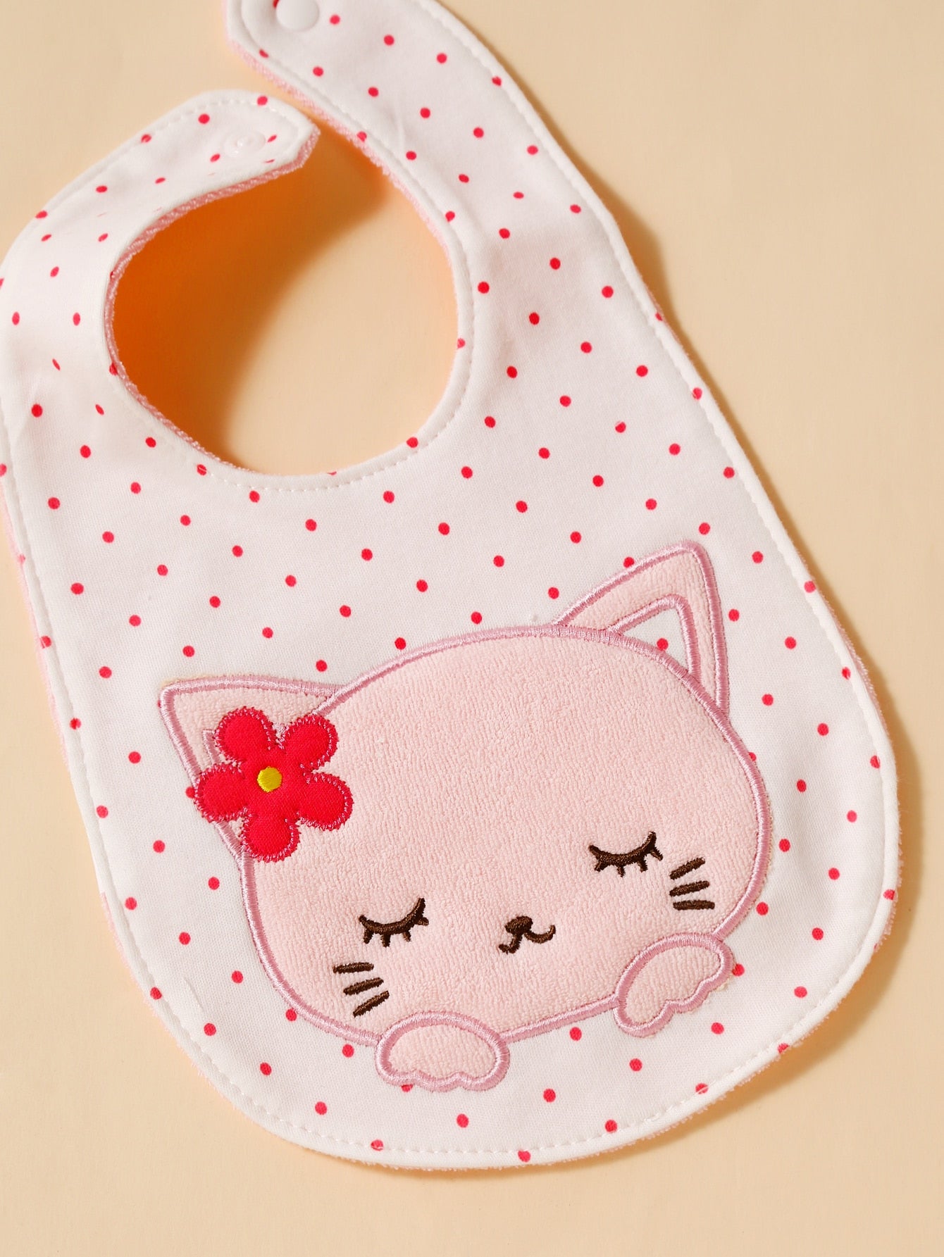 2pcs Baby Cat Pattern Bib