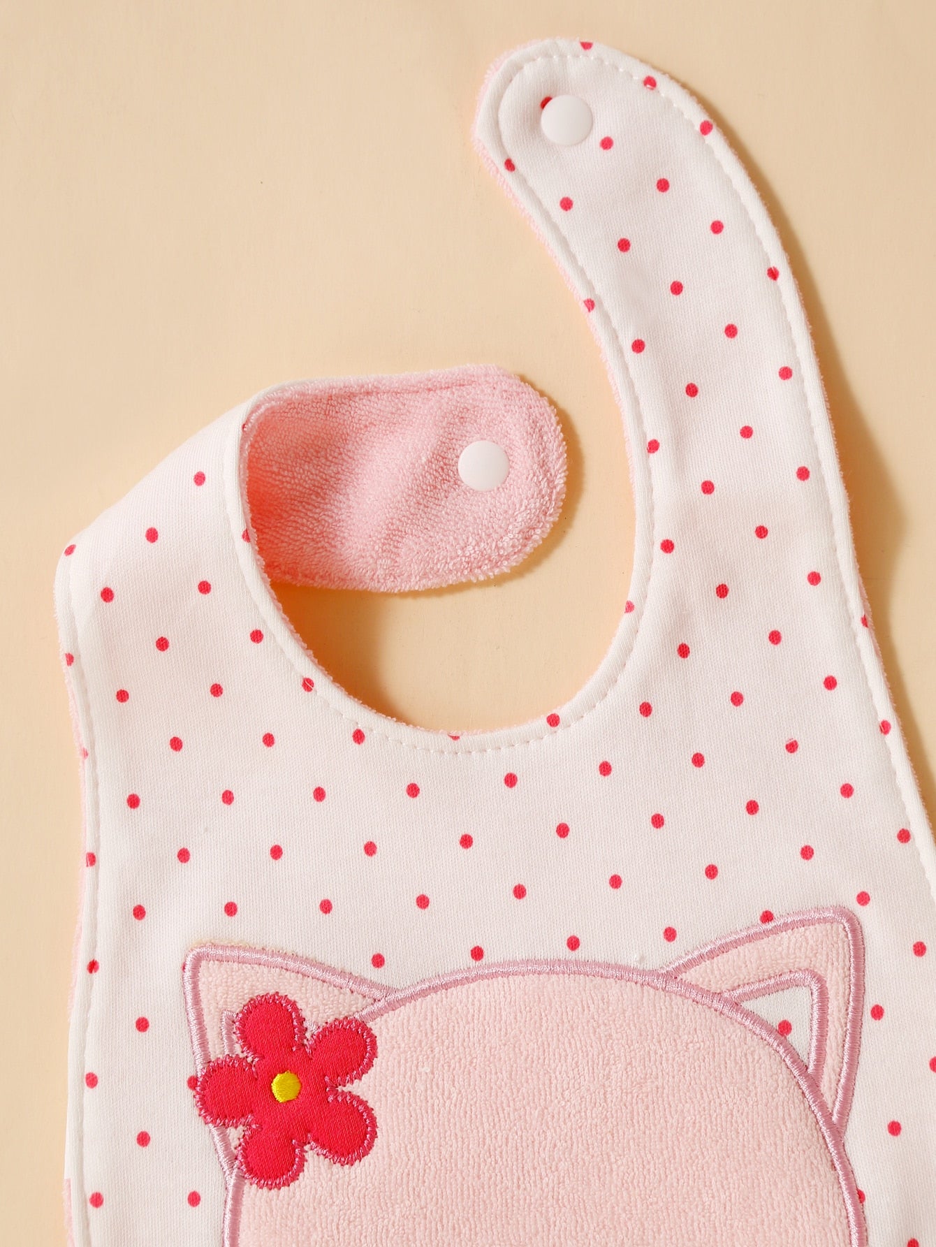 2pcs Baby Cat Pattern Bib