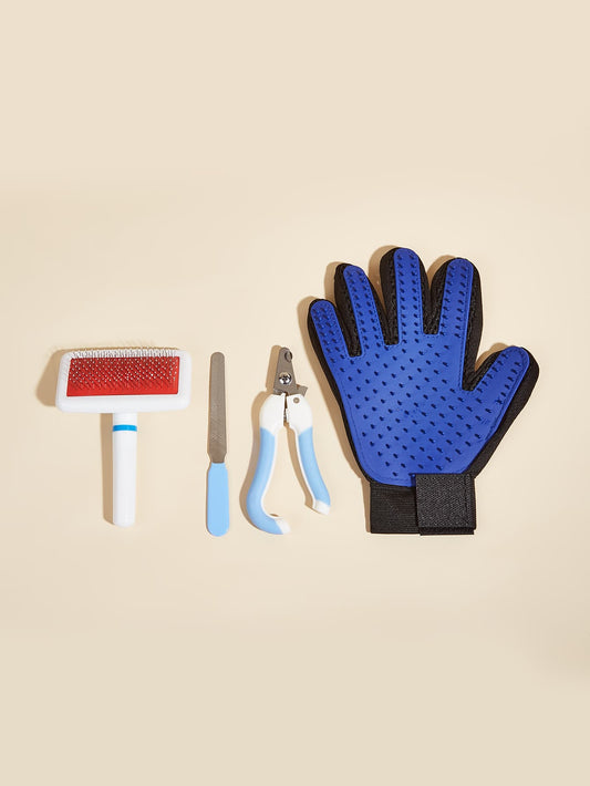 4pcs Pet Grooming Tool Set