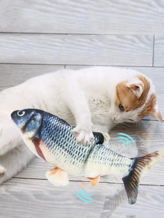 1pc Electric Floppy Fish Cat Toy