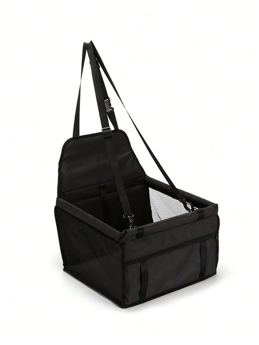 1pc Contrast Mesh Car Seat Dog Carrier Basket