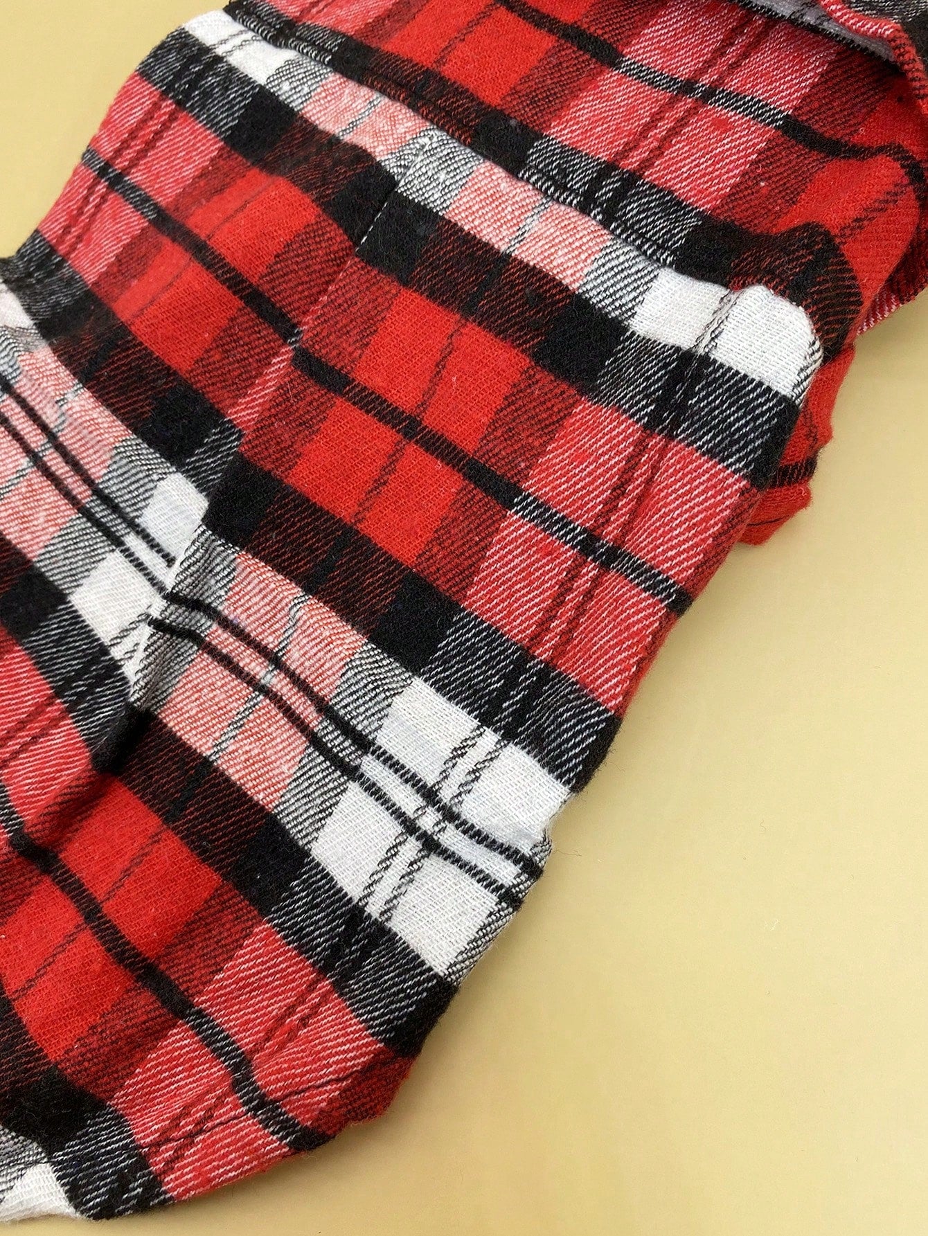 1pc Plaid Pattern Pet Shirt