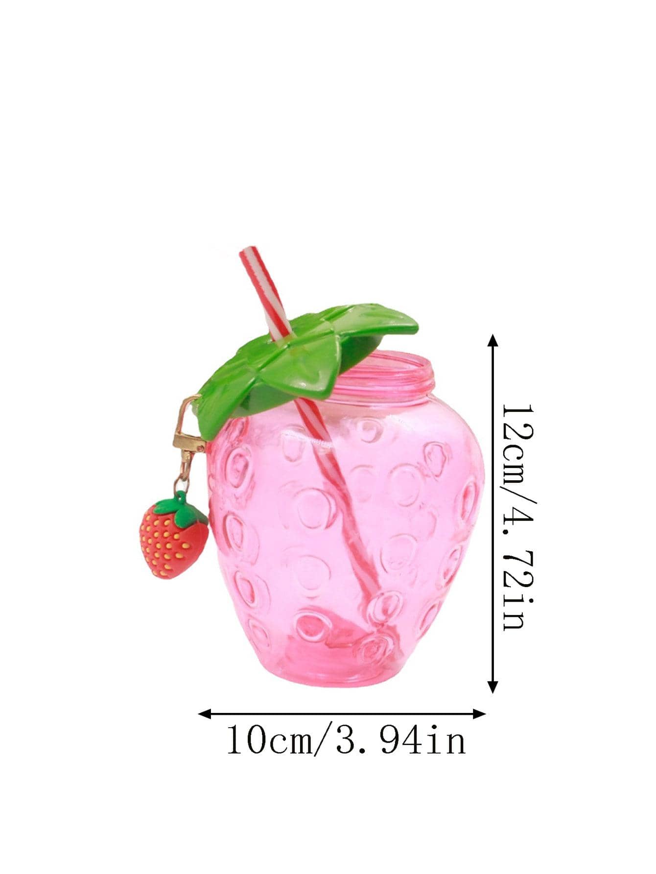 1pc Strawberry Design Water Bottle