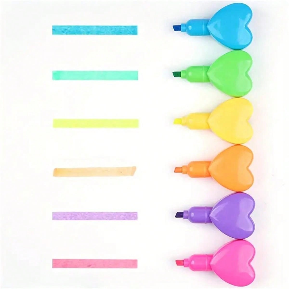 5 colors of adorable  fluorescent pens, suitable for school and office fluorescent markers and children's graffiti