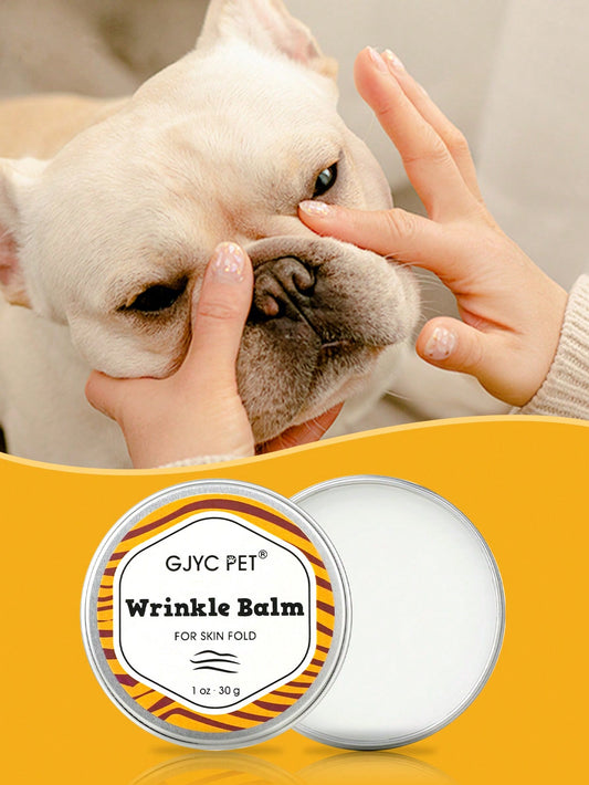 Premium Wrinkle Balm for Bulldogs, French Bulldogs, Pugs, and English Bulldogs - 1 Oz - Cleans Wrinkles, Removes Tear Stains, Addresses Tail Pockets, and Nourishes Paws