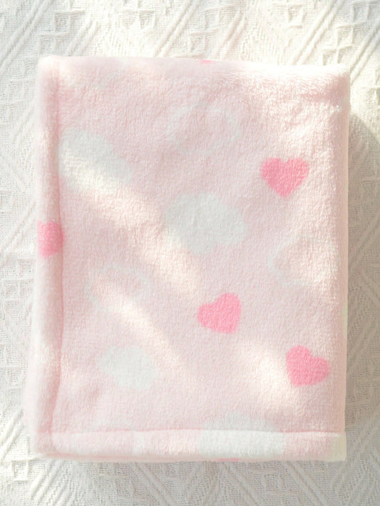 1pc Unisex Newborn Plush Swaddling Blanket, Super Soft, Warm, Breathable, Suitable For Baby Strollers