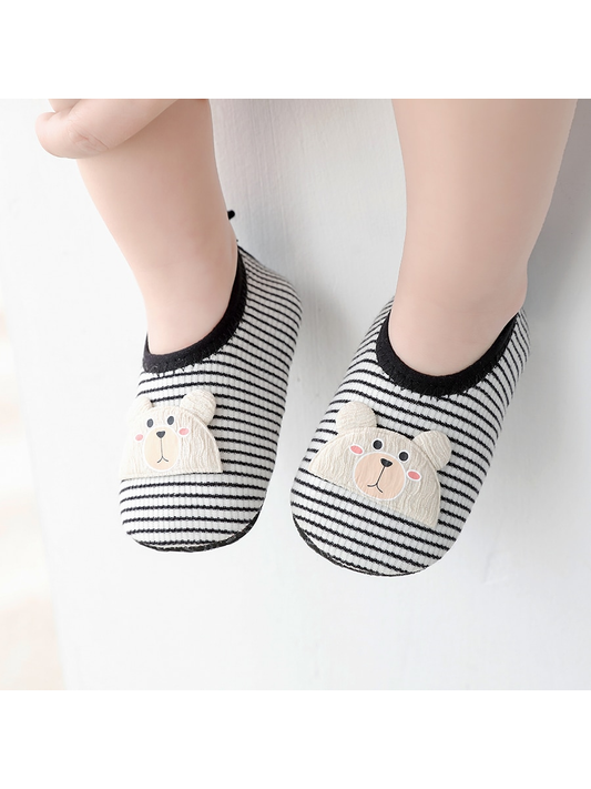 1 Pair Infant Toddler Floor Socks Shoes, Spring & Autumn New Arrival Baby Learning Shoes With Breathable Mesh Upper, Anti-Slip Soft Sole, Suitable For Newborns And 0-3 Years Old Babies