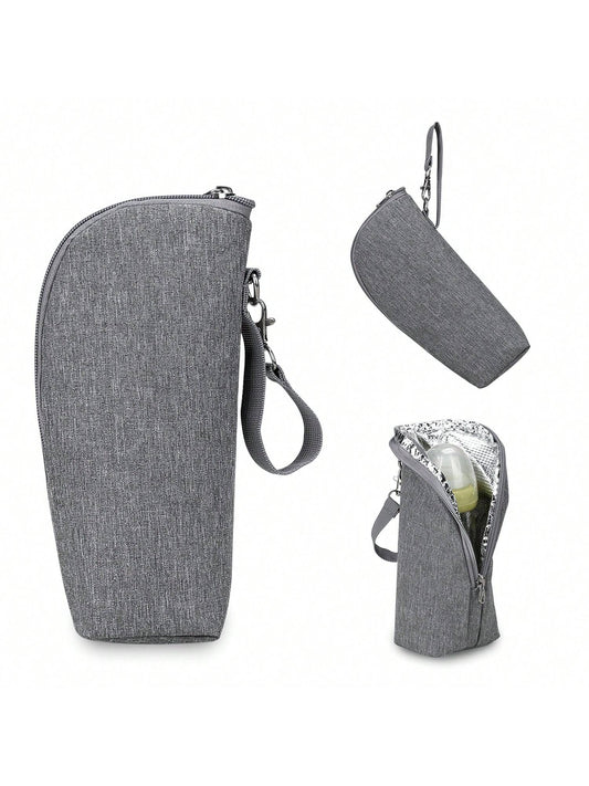 Waterproof Cartoon Thermal Insulated Portable Bottle Bag With Hanging Strap For Strollers, Thickened Constant Temperature Portable Cup Cover