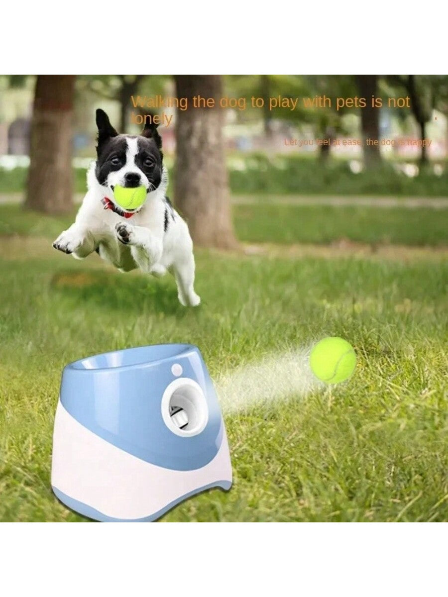 Dog Ball Launcher Automatic Interactive Toy With Rechargeable High-Capacity Battery, Thrower Machine For Chasing Ball, Pet Tennis Throwing Toys, Automatic Ball Throwing Machine For Dogs