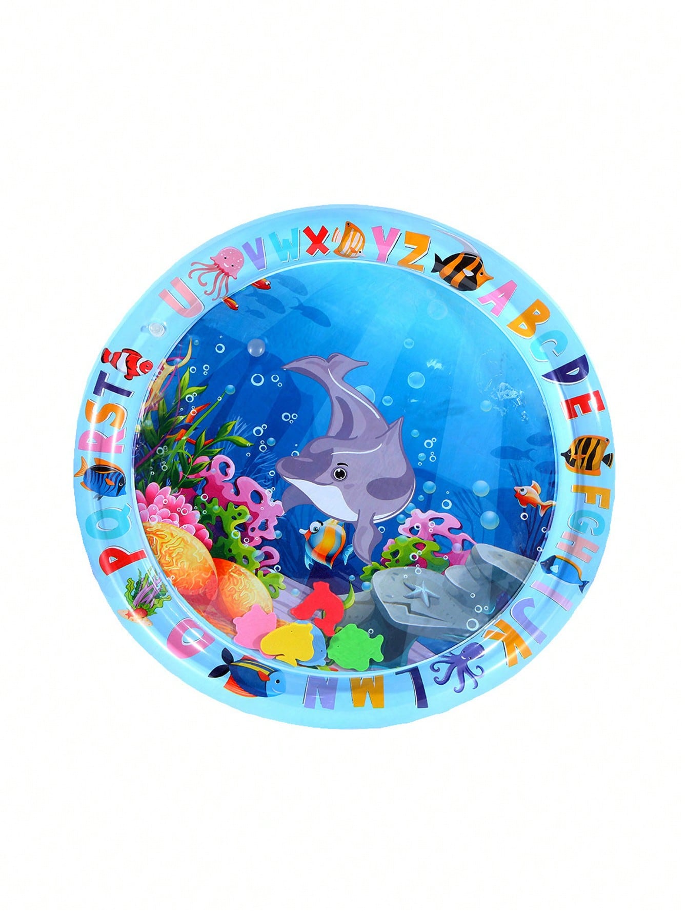 1pc Baby Water Playmat With Pat Pat & Thick Inflatable Cushion For Crawling Training, Random Color