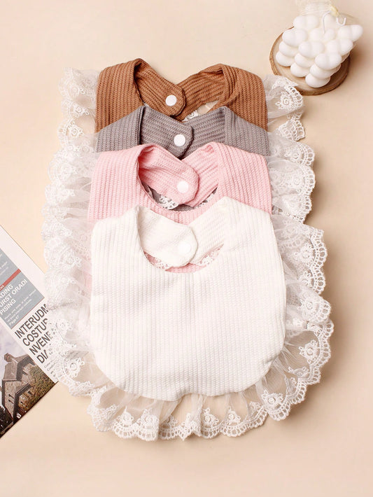 4pcs Candy Baby Bibs
