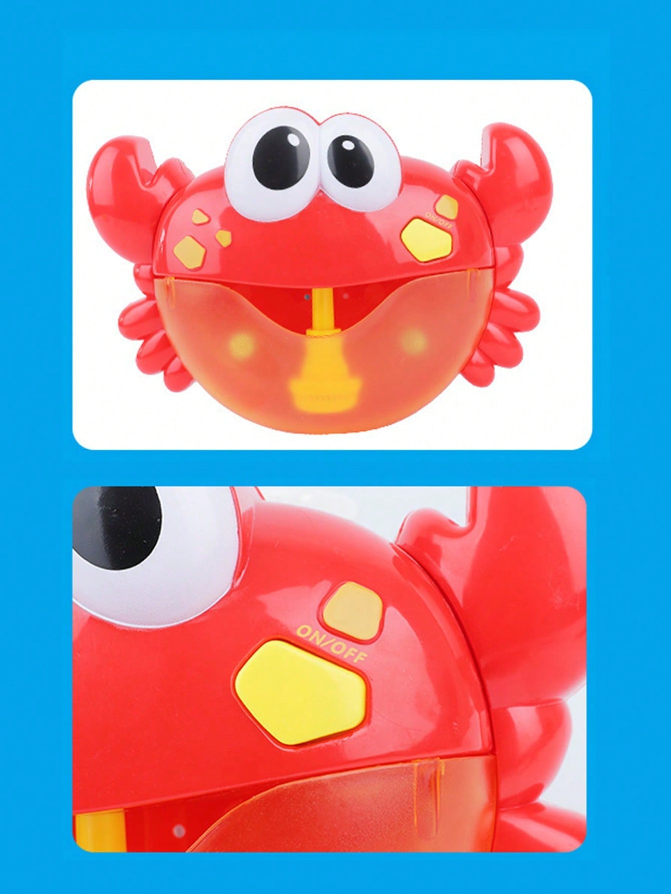 1pc Crab Bubble Maker For Baby Bath Time, Random Color