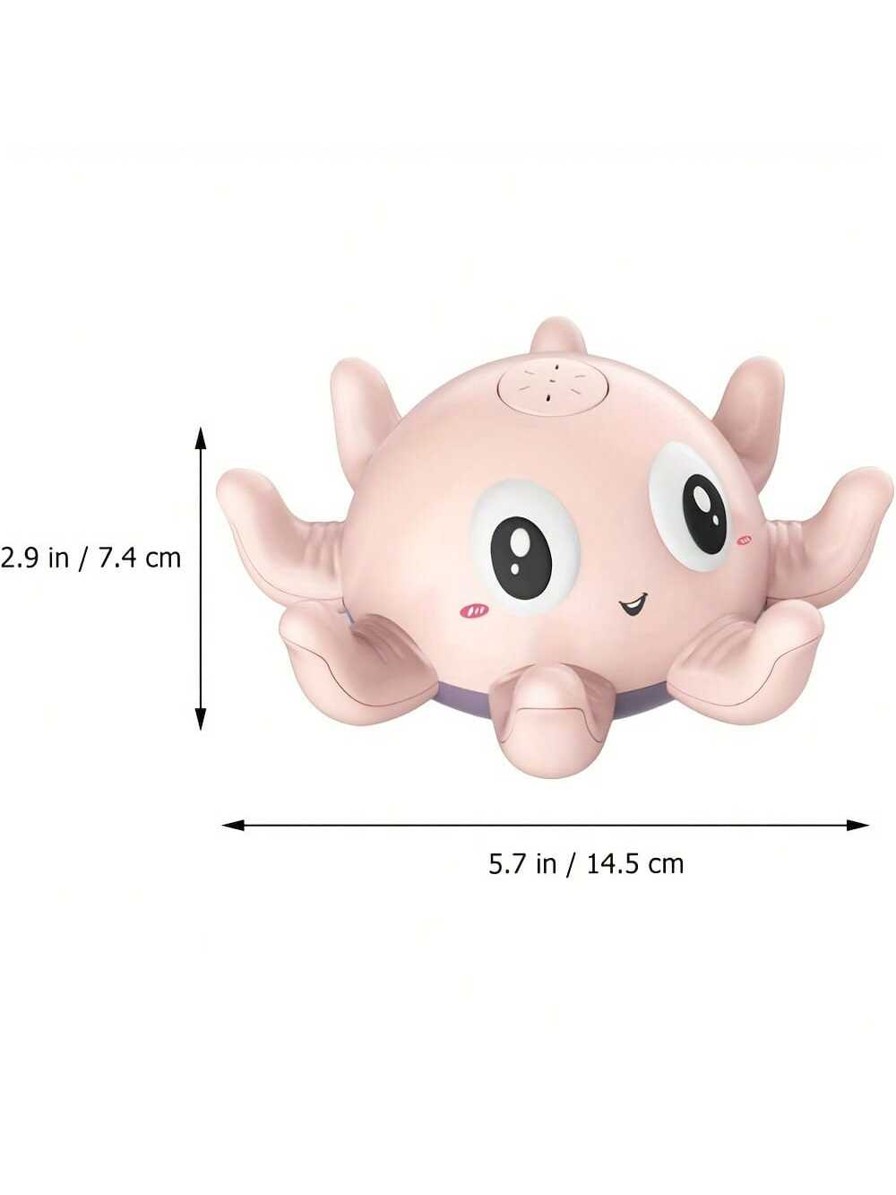 1pc Baby Bathtub Toy, Automatic Induction Water Spray Electric Octopus Toy , Water Play, Water Spray, Swimming Pool Bathroom Toy, Sprinkler Bath Toy Interactive Bath Toy, Light Up Bath Toy(Battery Not Included)