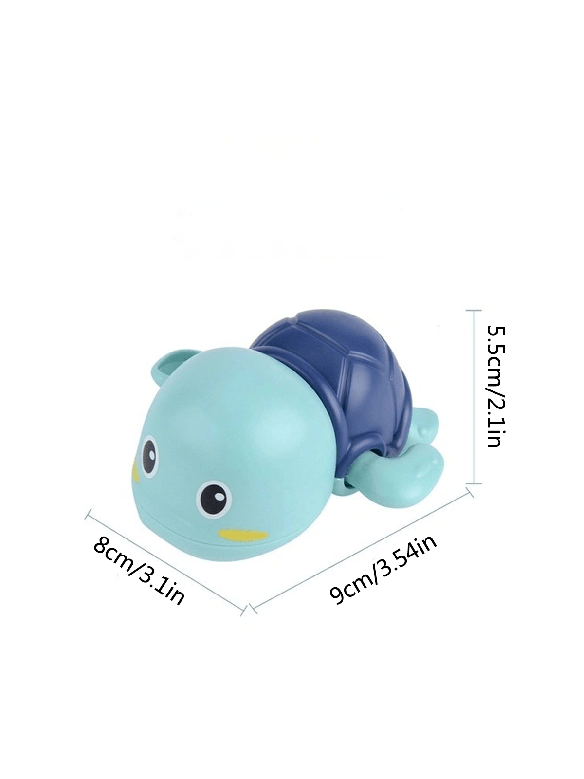 1pc Cool Animal Design Swimming Pool Toy (Dolphin, Turtle, Duck) With Wind-Up Chain For Bathing