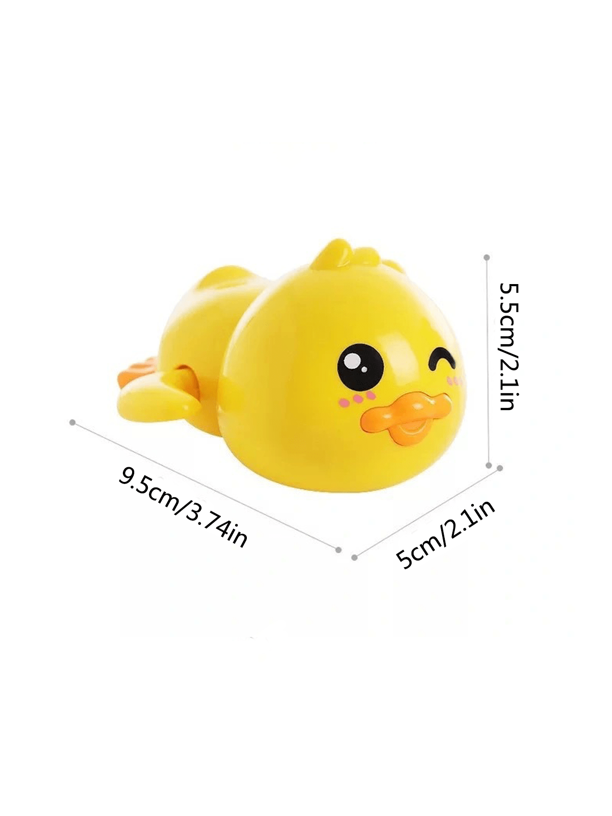 1pc Cool Animal Design Swimming Pool Toy (Dolphin, Turtle, Duck) With Wind-Up Chain For Bathing