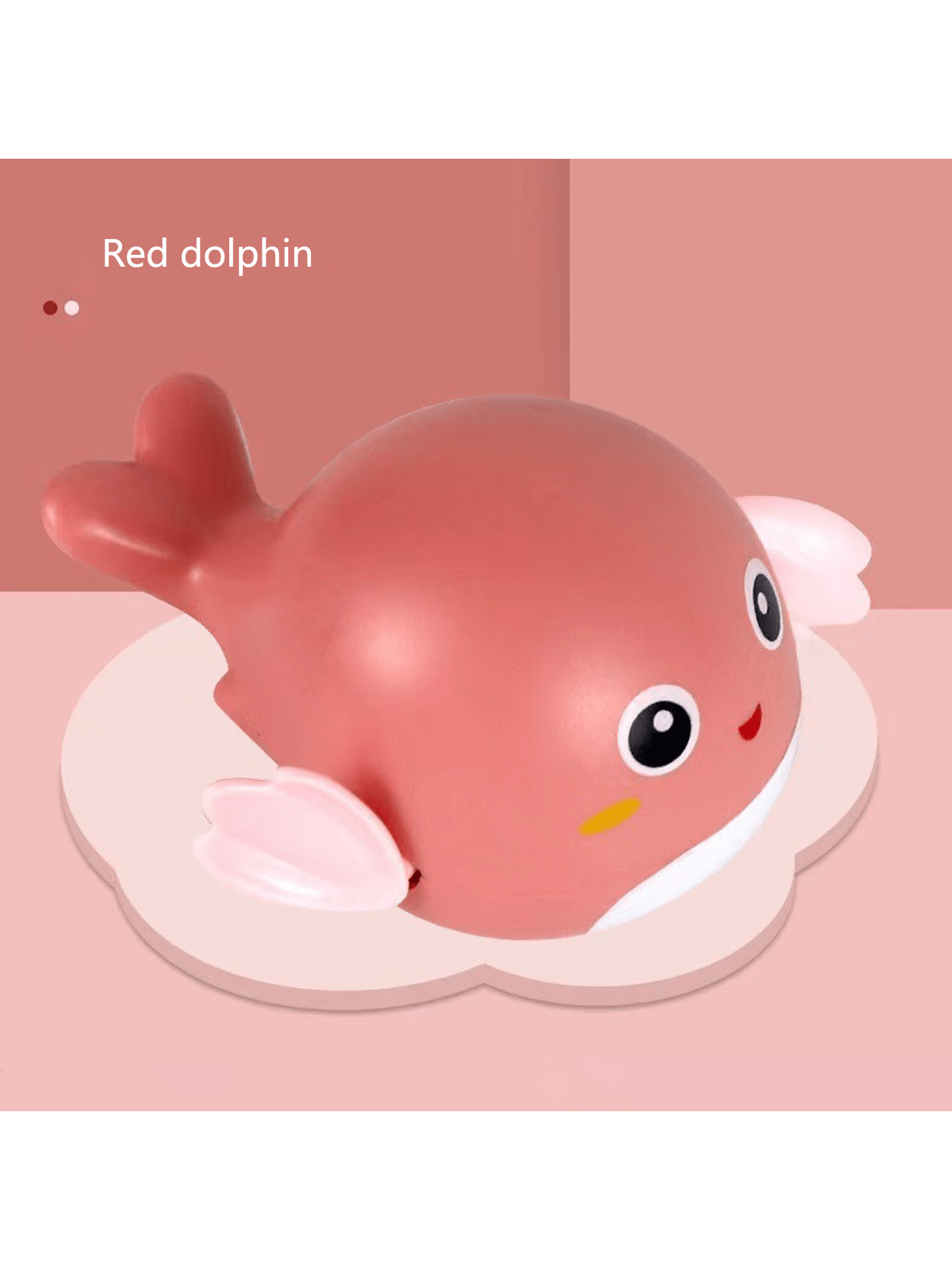 1pc Cool Animal Design Swimming Pool Toy (Dolphin, Turtle, Duck) With Wind-Up Chain For Bathing