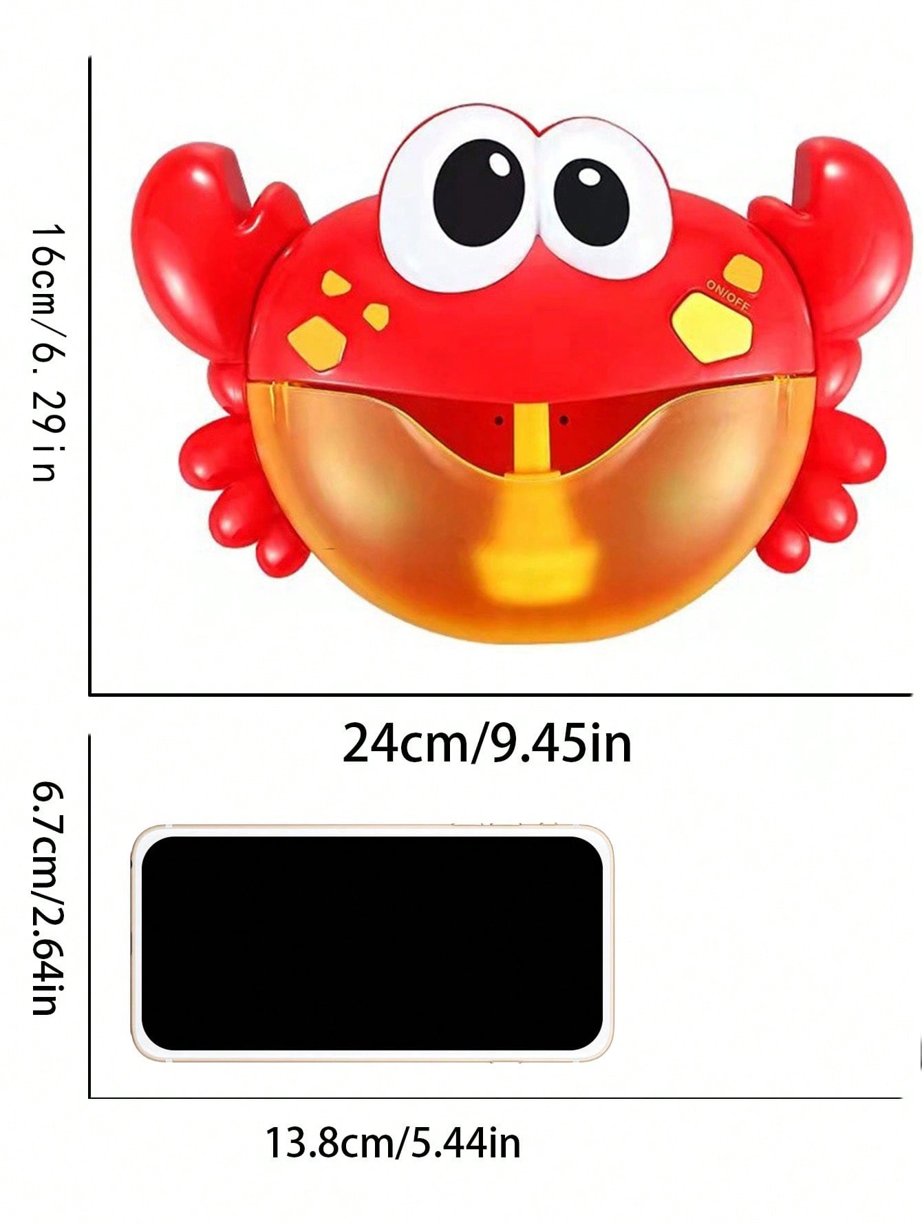 1pc Crab Bubble Maker For Baby Bath Time, Random Color