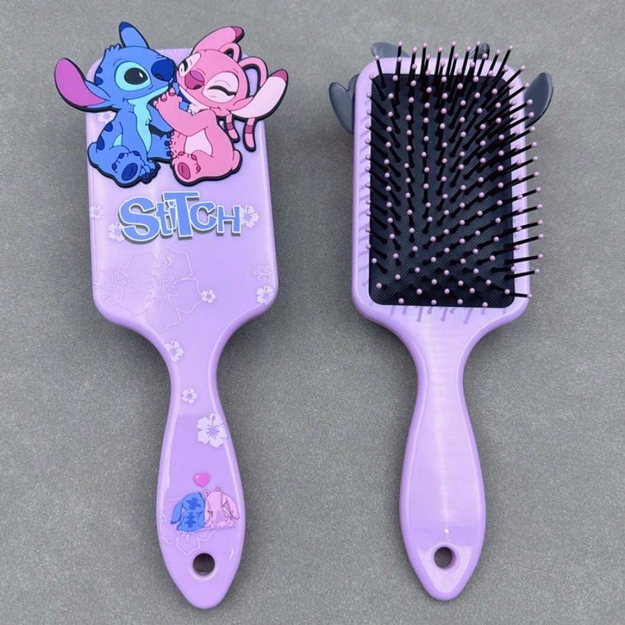 Disney 1 Pc Anime 3style Stitch Air Cushion Massage Combs Cartoon Comb Hair Brush Hairdressing Tool Party Gifts,Christmas