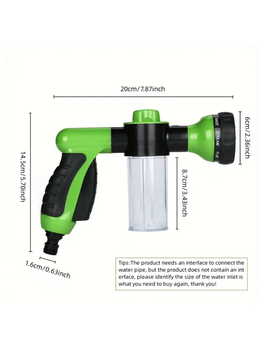 High Pressure Spray Nozzle Hose Dog Shower Head With 3 Modes, Pet Cleaning Tool For Bathtub, Water, Foam, Soap