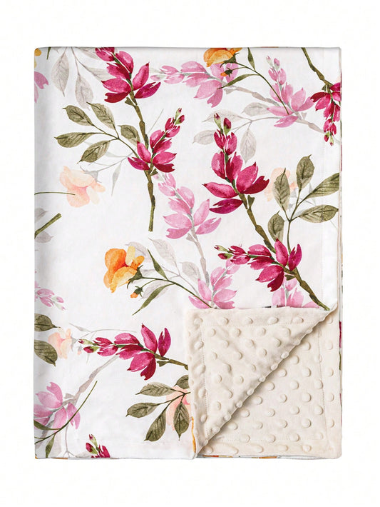 Baby Blankets, Super Soft Comfy Blankets For Toddler, Thick Minky Baby Nursery Bed Blanket For Newborn, Stroller Crib Shower Gifts