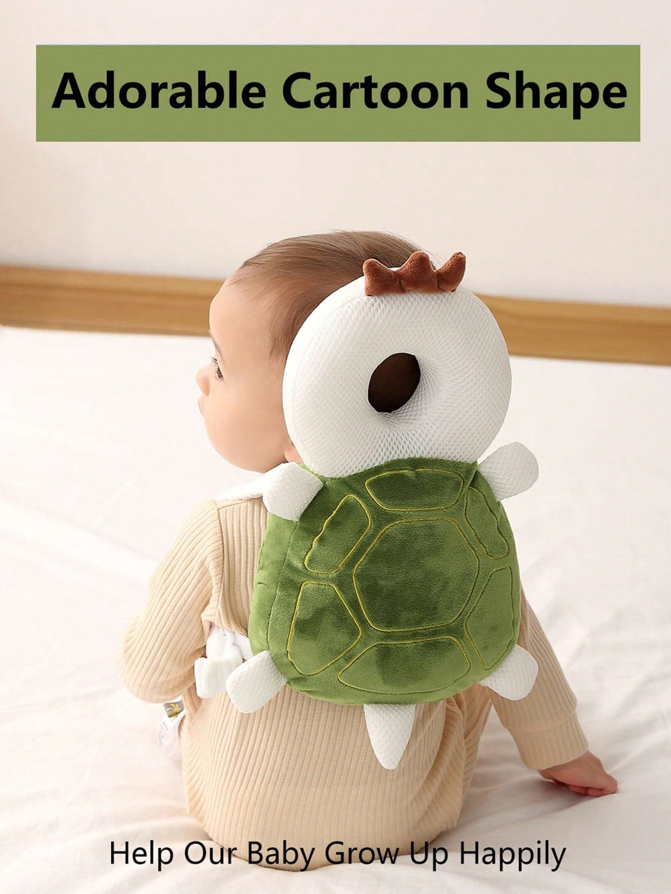 Baby Anti-Fall Pad, Anti-Collision Headrest Pillow, Breathable Walking Learning Head Protection Cushion