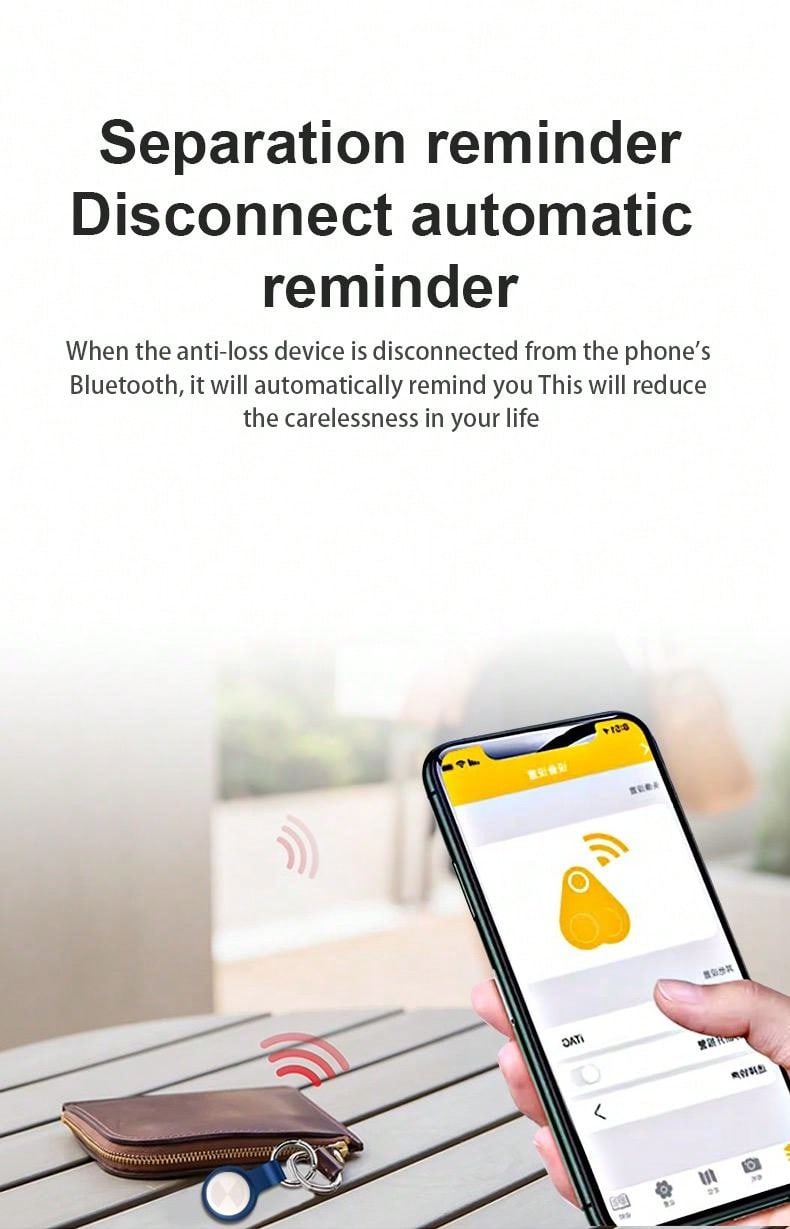 Pet Bluetooth Anti-Lost Device, Smart Key And Item Finder With Alarm For Cat And Dog Collars, Accurate And Long-Lasting Location Tracker