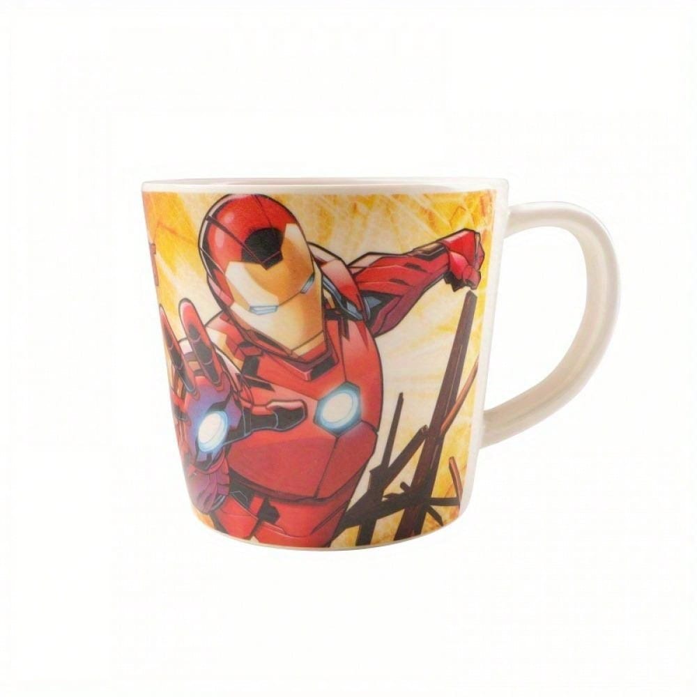 Marvel 1pc Officially Licensed Marvels Avengers Superhero Spidermans IronMans Melamine Mug - 340ml/11.49oz, Durable Multi-Use Cup, Ideal For Coffee, Milk, Home & Outdoor Use, Perfect Christmas & Birthday Gift Without Batteries Or Feathers, Electricity-Fr