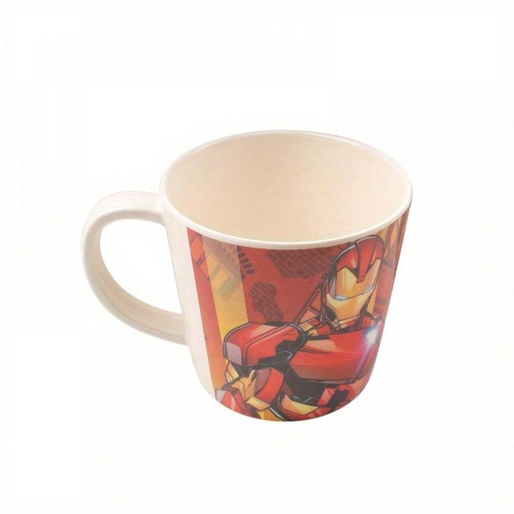 Marvel 1pc Officially Licensed Marvels Avengers Superhero Spidermans IronMans Melamine Mug - 340ml/11.49oz, Durable Multi-Use Cup, Ideal For Coffee, Milk, Home & Outdoor Use, Perfect Christmas & Birthday Gift Without Batteries Or Feathers, Electricity-Fr