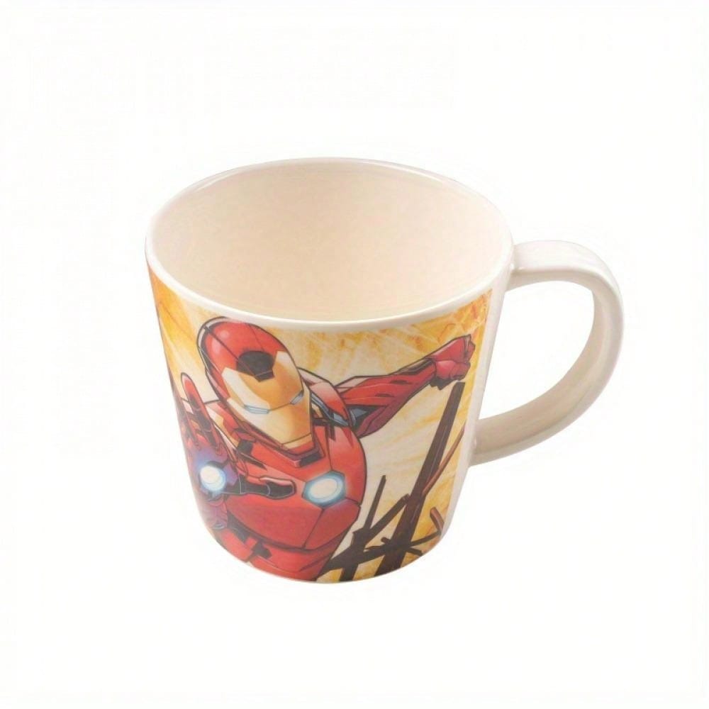 Marvel 1pc Officially Licensed Marvels Avengers Superhero Spidermans IronMans Melamine Mug - 340ml/11.49oz, Durable Multi-Use Cup, Ideal For Coffee, Milk, Home & Outdoor Use, Perfect Christmas & Birthday Gift Without Batteries Or Feathers, Electricity-Fr