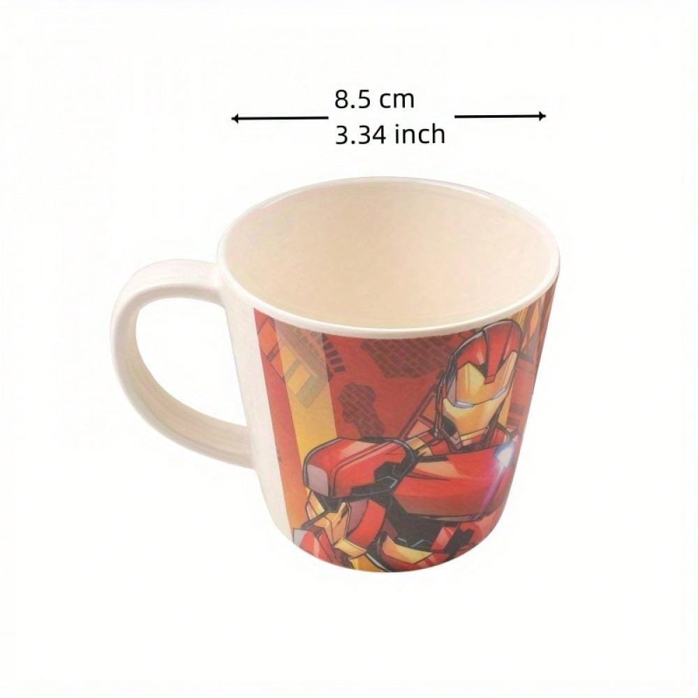 Marvel 1pc Officially Licensed Marvels Avengers Superhero Spidermans IronMans Melamine Mug - 340ml/11.49oz, Durable Multi-Use Cup, Ideal For Coffee, Milk, Home & Outdoor Use, Perfect Christmas & Birthday Gift Without Batteries Or Feathers, Electricity-Fr